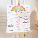 Search for rainbow birthday posters Baby girl