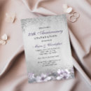 Search for 25th wedding anniversary invitations Purple