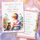 Search for kitten baby shower invitations Floral