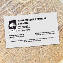 Search for tree removal business cards Cutting