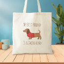 Search for sausage dog tote bags Puppy