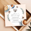 Search for coffee bridal shower invitations Modern