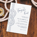 Search for rope wedding invitations Modern