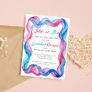 Search for blue ribbon invitations Minimalist