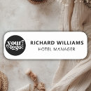 Search for black and white name tags Business