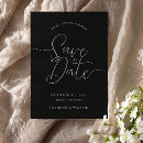 Search for monogram names date invitations Black and white