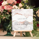 Search for marble wedding guest books Rose gold