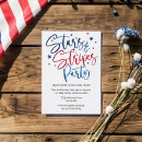 Search for patriotic event invitations Red white and blue