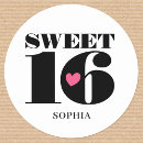 Search for happy 16th birthday stickers Sweet 16