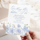 Search for something blue bridal shower invitations Greenery