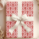 Search for red damask wrapping paper Pattern