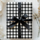 Search for black and white holiday wrapping paper Buffalo check
