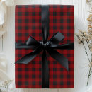 Search for red and black plaid wrapping paper Buffalo check