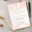 Search for blush pink christening invitations Baby dedication