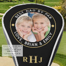 Search for black and gold golf head covers Dad