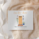 Search for small moving announcement cards Watercolor