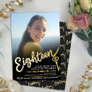 Search for black and gold 18th birthday invitations Eighteen