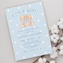 Search for pastel baby boy shower invitations Rabbit
