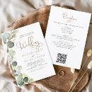 Search for sage green and white wedding invitations Botanical
