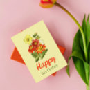 Search for orange flower happy birthday postcards Vintage