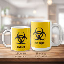 Search for biohazard coffee mugs Warning