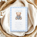 Search for denim baby shower invitations Modern