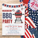 Search for bbq 4th of july invitations America