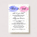 Search for watercolor gender reveal invitations Blue or pink