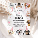 Search for puppy birthday invitations Kids birthday party