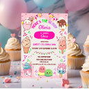 Search for ice cream scoop birthday invitations Cute retro girly