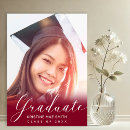 Search for maroon and white graduation invitations Simple
