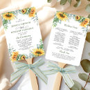 Search for sunflower wedding programs Botanical