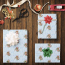 Search for owl christmas wrapping paper Red