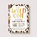 Search for leopard print baby shower invitations Wild one