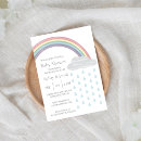 Search for joint baby shower invitations Rainbow