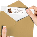 Search for cute teddy bear return address labels We can bearly wait