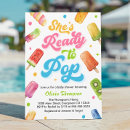 Search for shes ready to pop invitations Ice cream