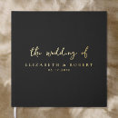 Search for black gold wedding guest books Modern