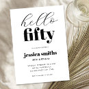 Search for hello invitations 50th