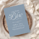 Search for something blue invitations Typography