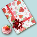 Search for strawberry wrapping paper Birthday party