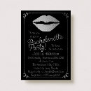 Search for silver hens party invitations Kiss