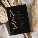 Search for black and gold wedding invitations Chic