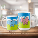 Search for elephant cartoon mugs Illustration