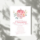 Search for sweet little pumpkin baby shower invitations Floral