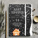 Search for snowflakes baby shower invitations Rustic
