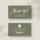 Search for thank you business cards Social media
