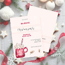 Search for hot pink christmas invitations Watercolor