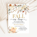 Search for fall in love baby shower invitations Rustic