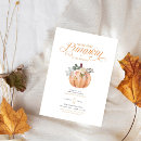Search for sweet little pumpkin baby shower invitations Floral